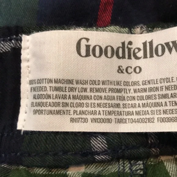 Goodfellow & Co. Mens Plaid Flannel Lounge Pants Multiple Sizes | NWT - Picture 8 of 8